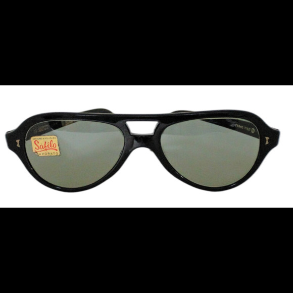 NOS Vintage Safilo sunglass frames Black made in Italy model Luna main image 5
